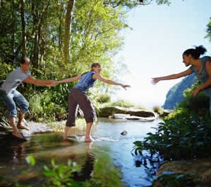 Crossing a stream