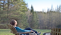 Relaxing in the Muskoka Chair