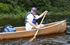 Paddling canoe