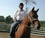 Jackie riding Bourbon